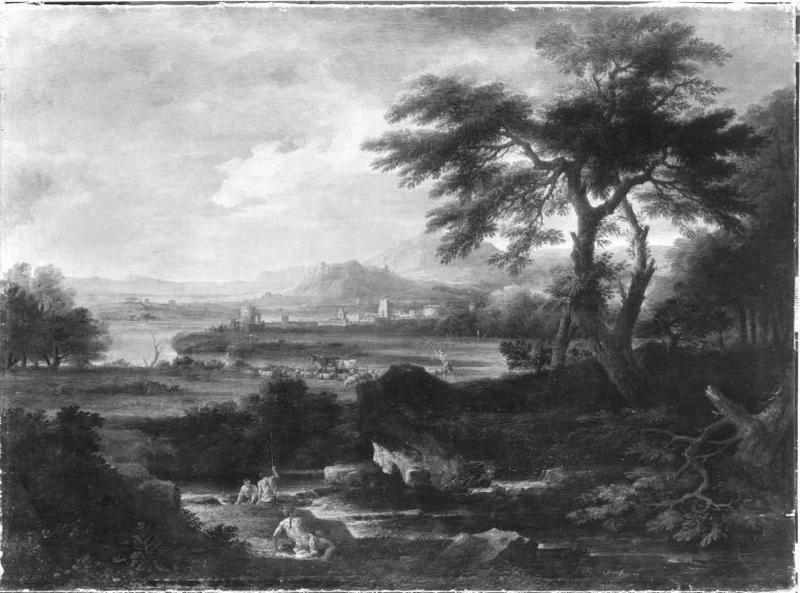 Paesaggio italiano con bagnanti - Bavarian State Painting Collections